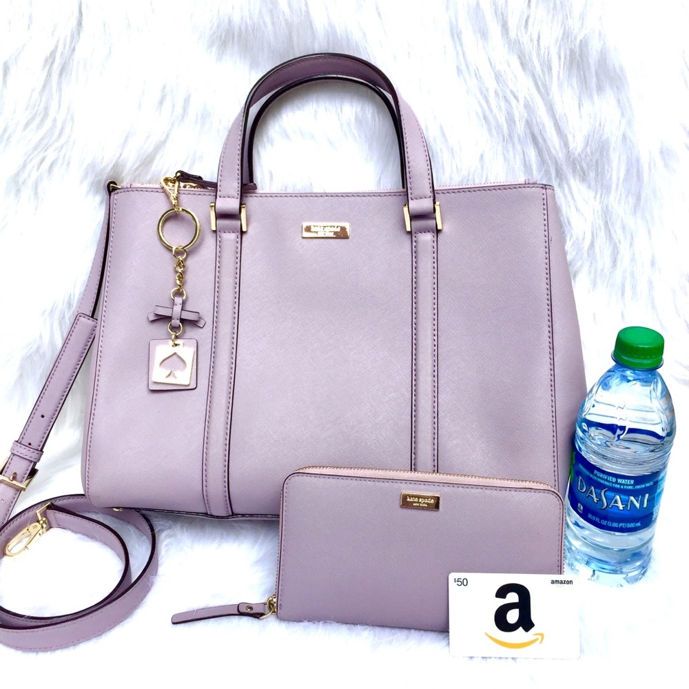 💜KATE SPADE💜 Lilac 3-Piece SET Newbury Lane Loden - Picture 4 of 9